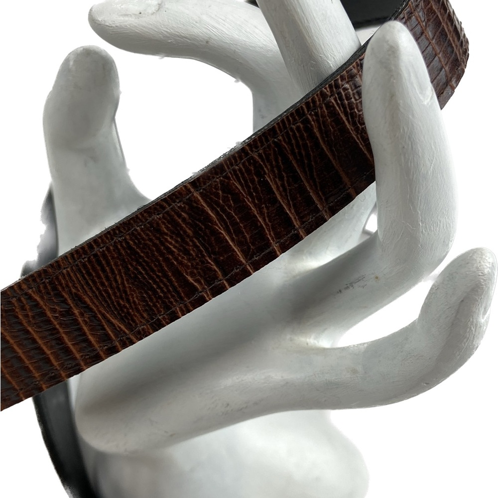 Skinny faux crocodile belt thin width like new - Picture 7 of 12